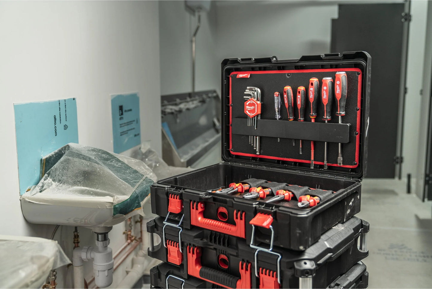 PACKOUT Plumbing Set 74 piezas para fontaneria Milwaukee