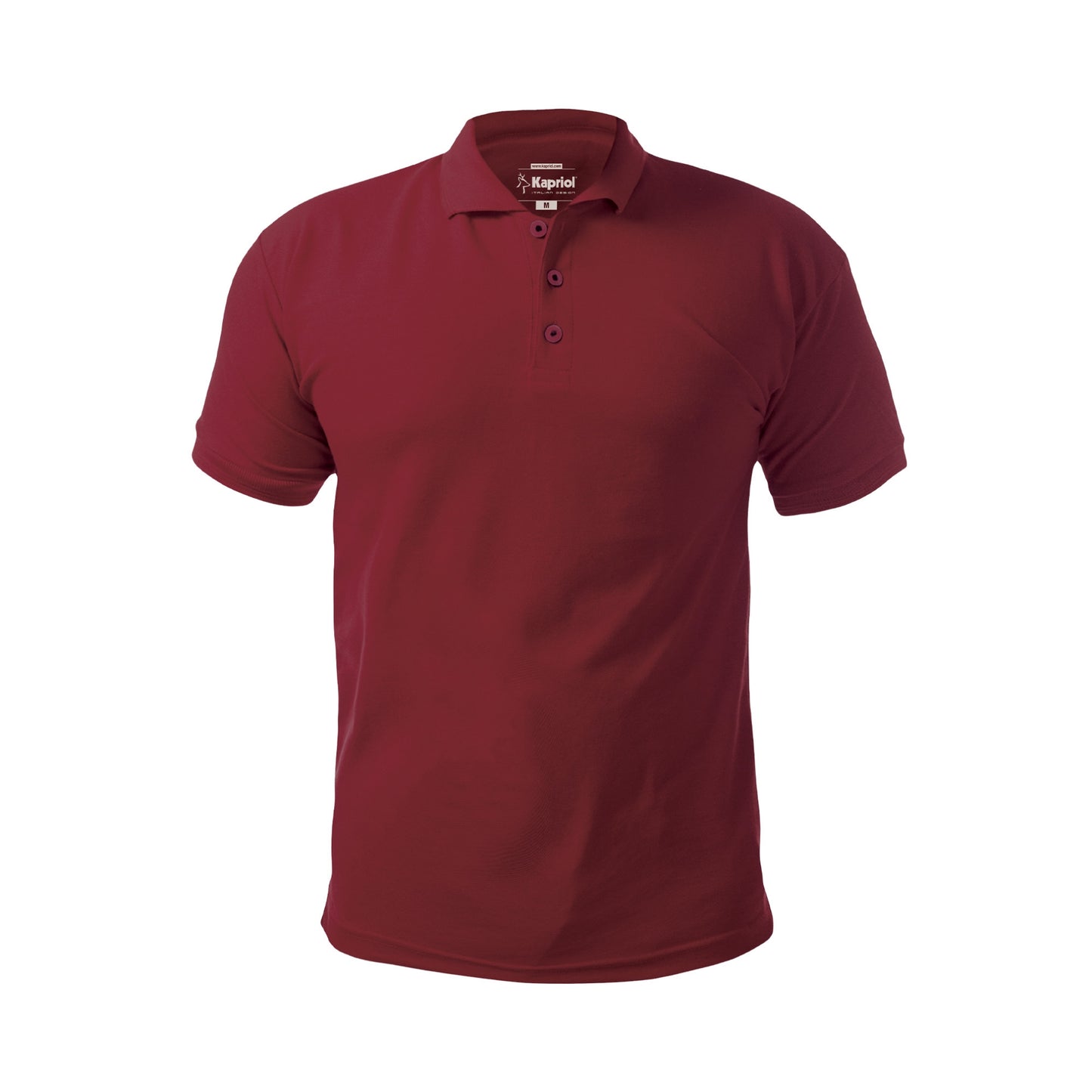 Maroon short sleeve polo Kapriol