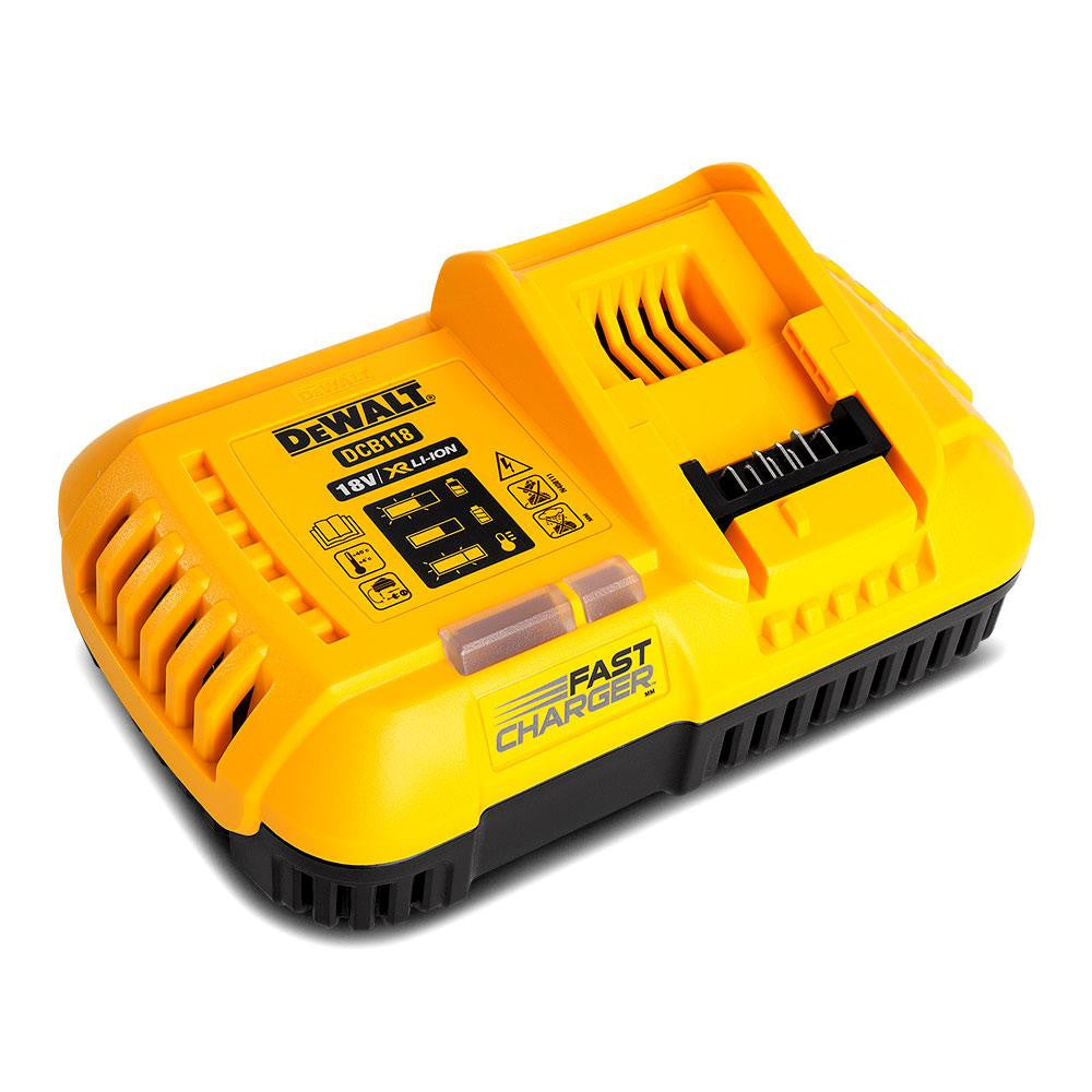 Cargador rápido XR FLEXVOLT para baterías carril XR 54V / 18V Li-Ion Dewalt DCB118 DEWALT - 1