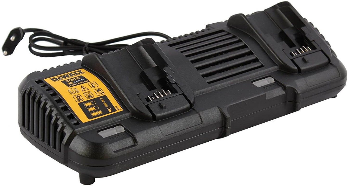 Kit 2 XR Flexvolt 54V/18V 6.0Ah Rail Batteries and Double XR Flexvolt DCB132T2 Dewalt Charger