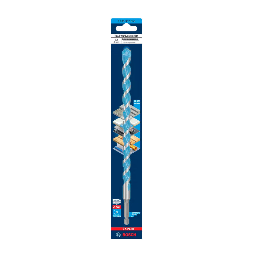 EXPERT HEX-9 MultiConstruction Drill Bit Bosch