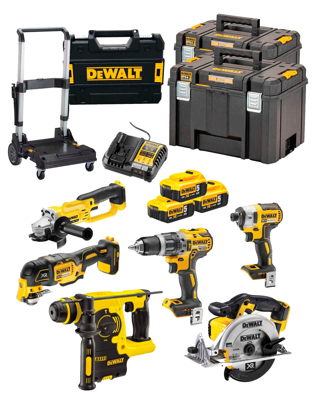 Power kit 6 Dewalt battery-powered tools DCK645P3T