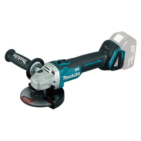 Miniamoladora 18V 125mm con 2 baterías 4Ah y maletín Makita DGA504RMJ