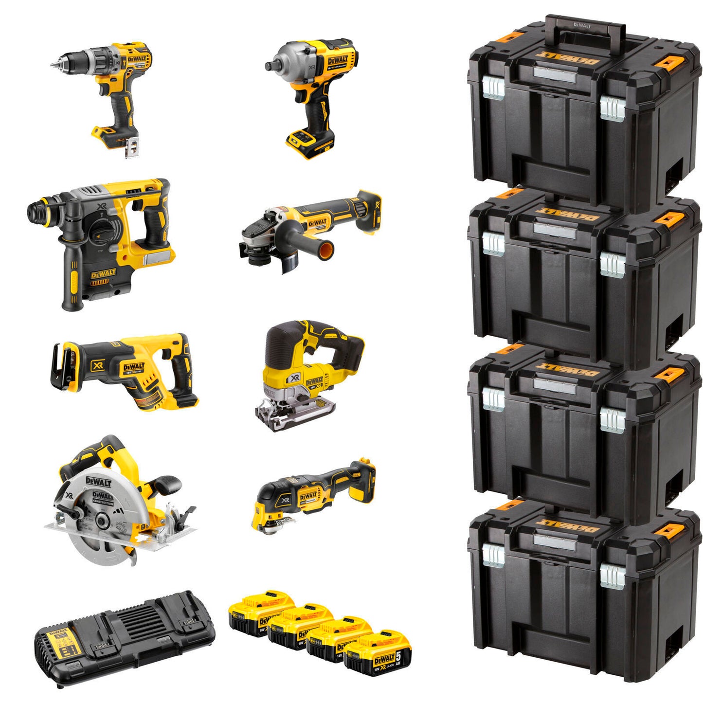 KIT 8 Herramientas XR 18 V DCK865P4T DeWalt