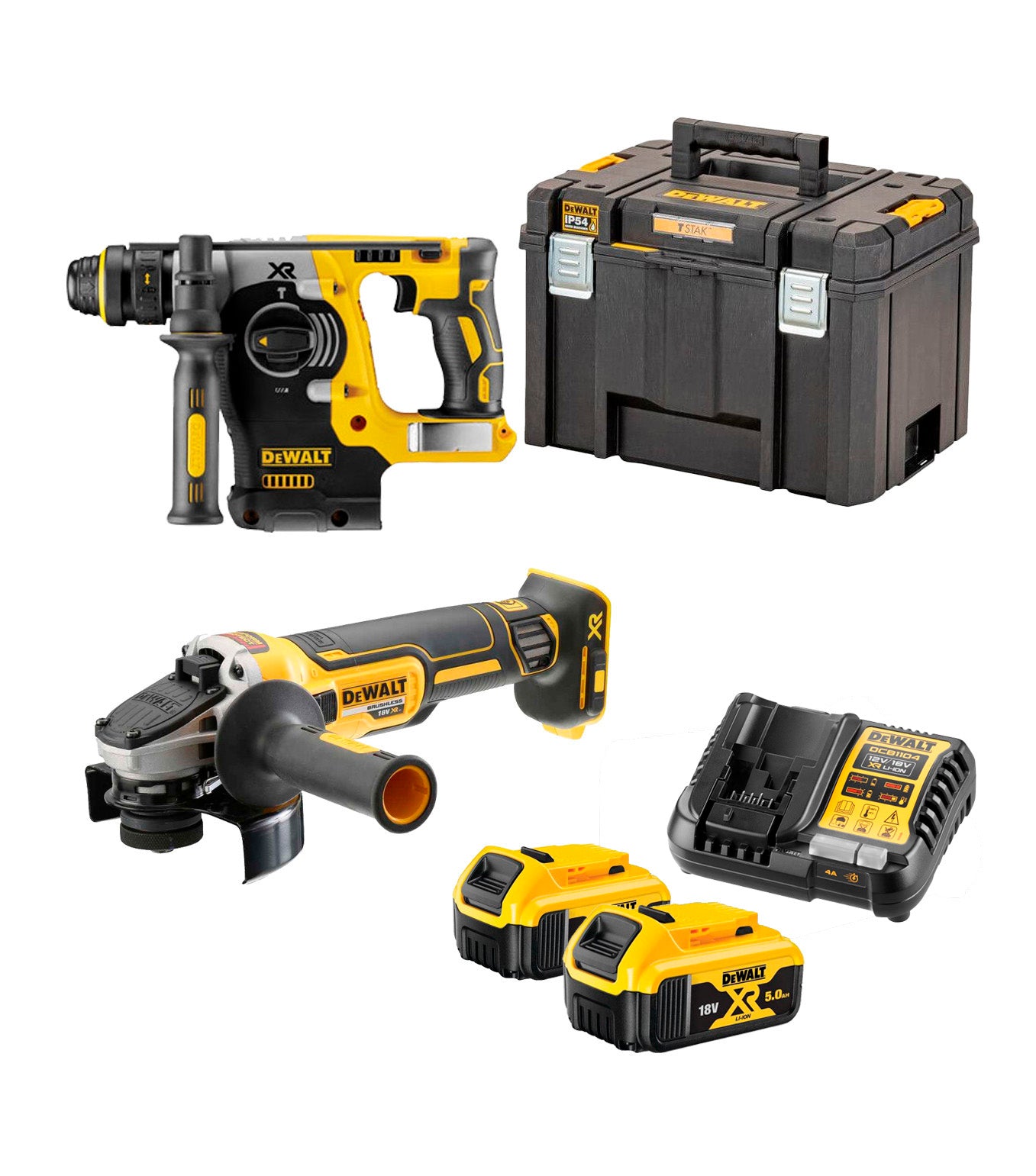 KIT XR 18V 5Ah DCH273 y DCG405 CPROF719 Dewalt