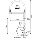 Grifo de agua filtrada Vital Semipro Cromo  - 3