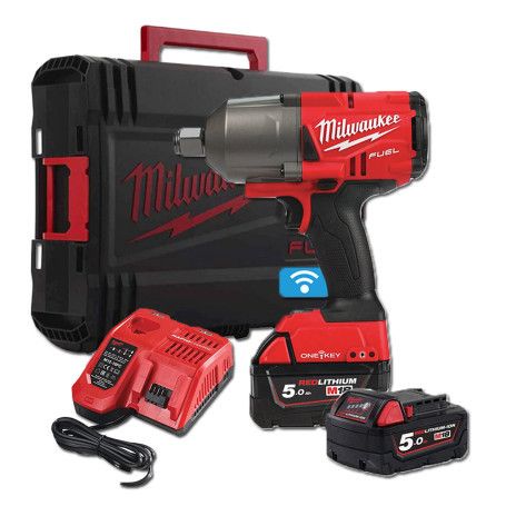 Llave de impacto de alto par M18 FUEL ONE-KEY de 3/4" con anillo Milwaukee M18 ONEFHIWF34-502X MILWAUKEE - 1