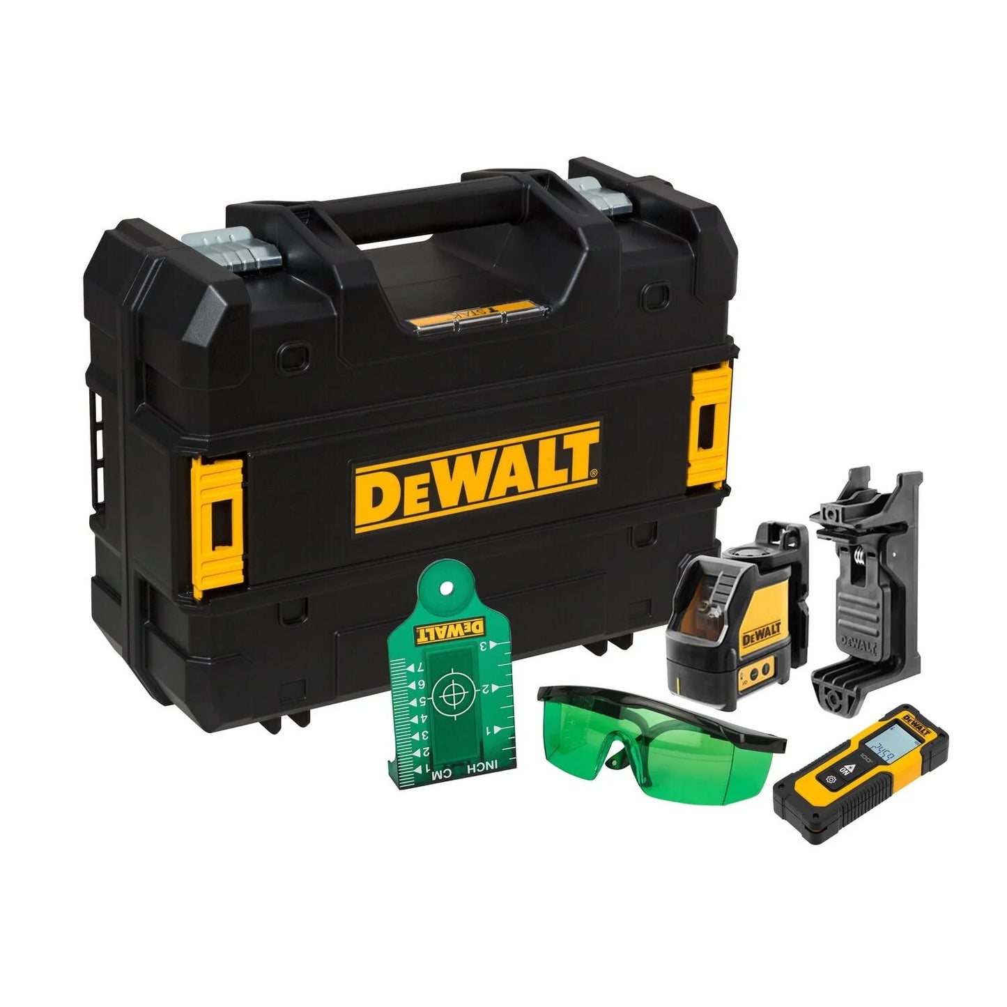 Set Dewalt láser DW088CG + Medidor DWHT77100  + Maletín Dewalt DW0887100-1 DEWALT - 1