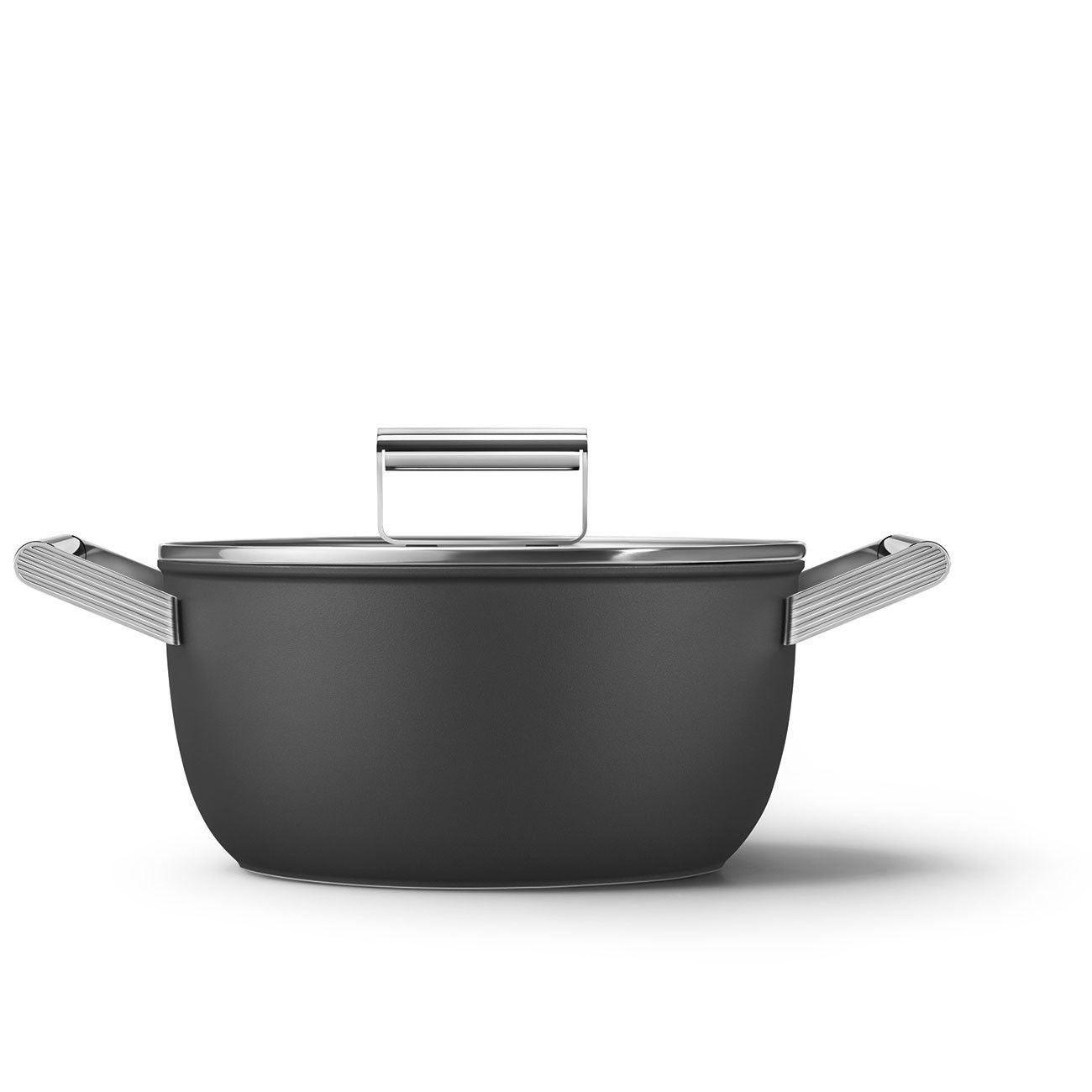 Smeg Matte Black Pot Set