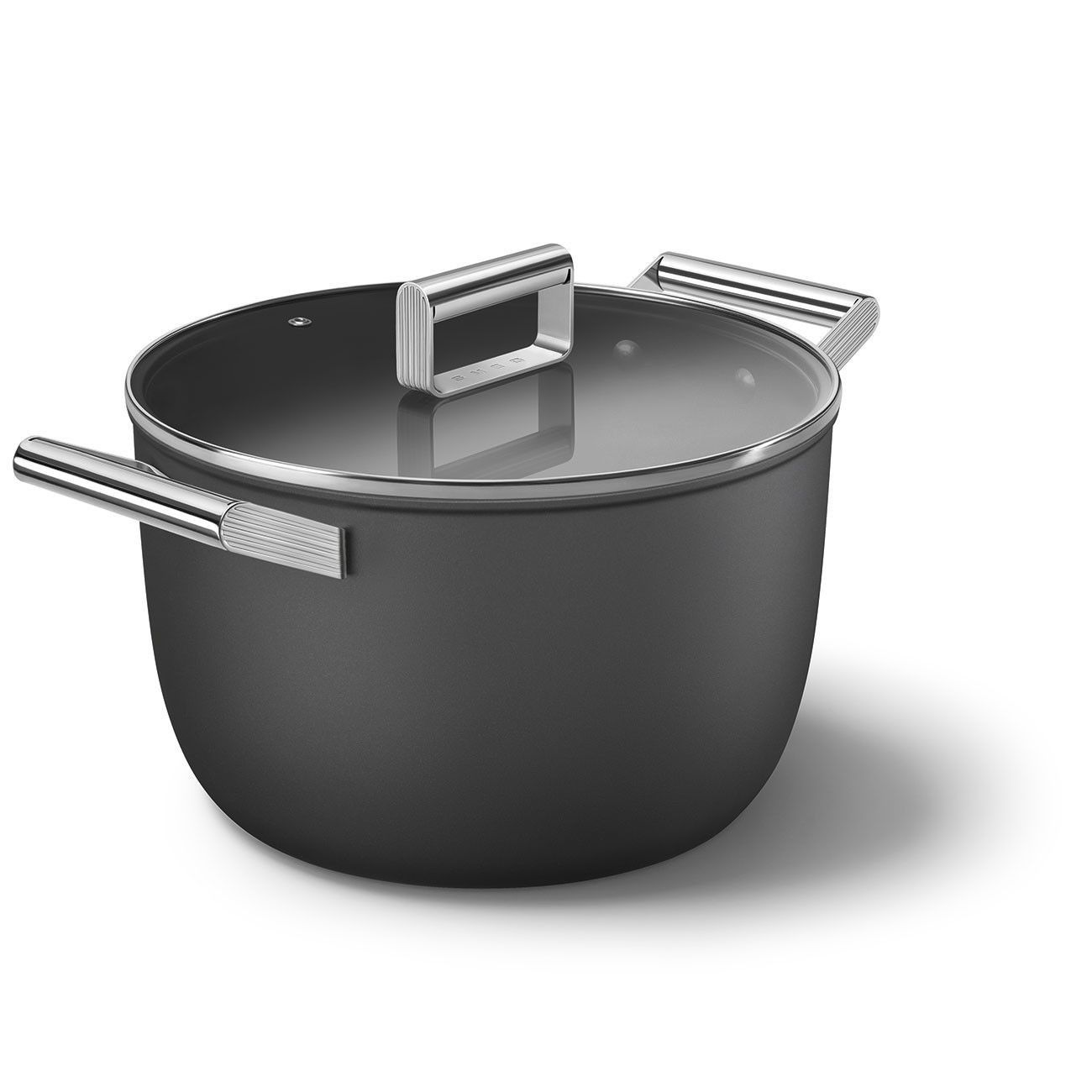 Smeg Matte Black Pot Set