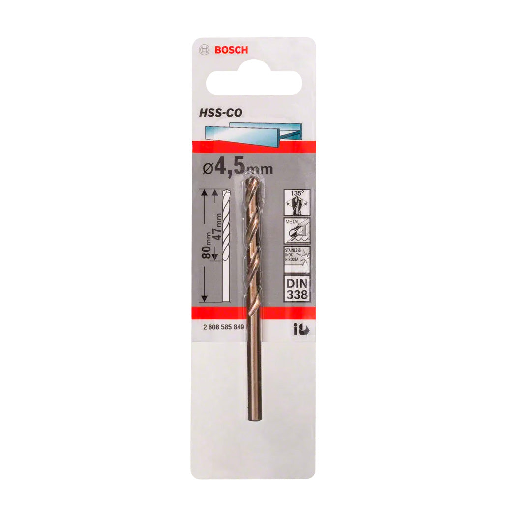 HSS-Co Cobalt Drill Bit DIN338 Bosch