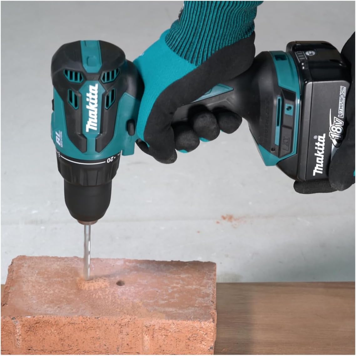 Makita DHP490SFJ 18V LXT BL Combi Drill with 2 x 3Ah Batteries + Charger + Carrying Case