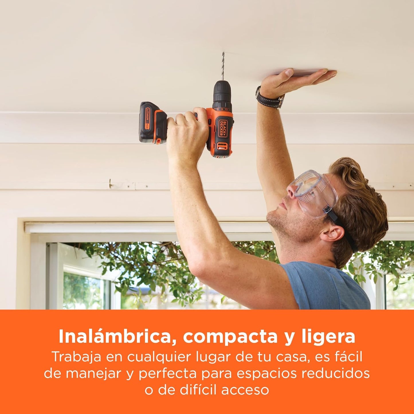 Taladro atornillador 10,8V 26Nm con batería Black+Decker BDCDD12