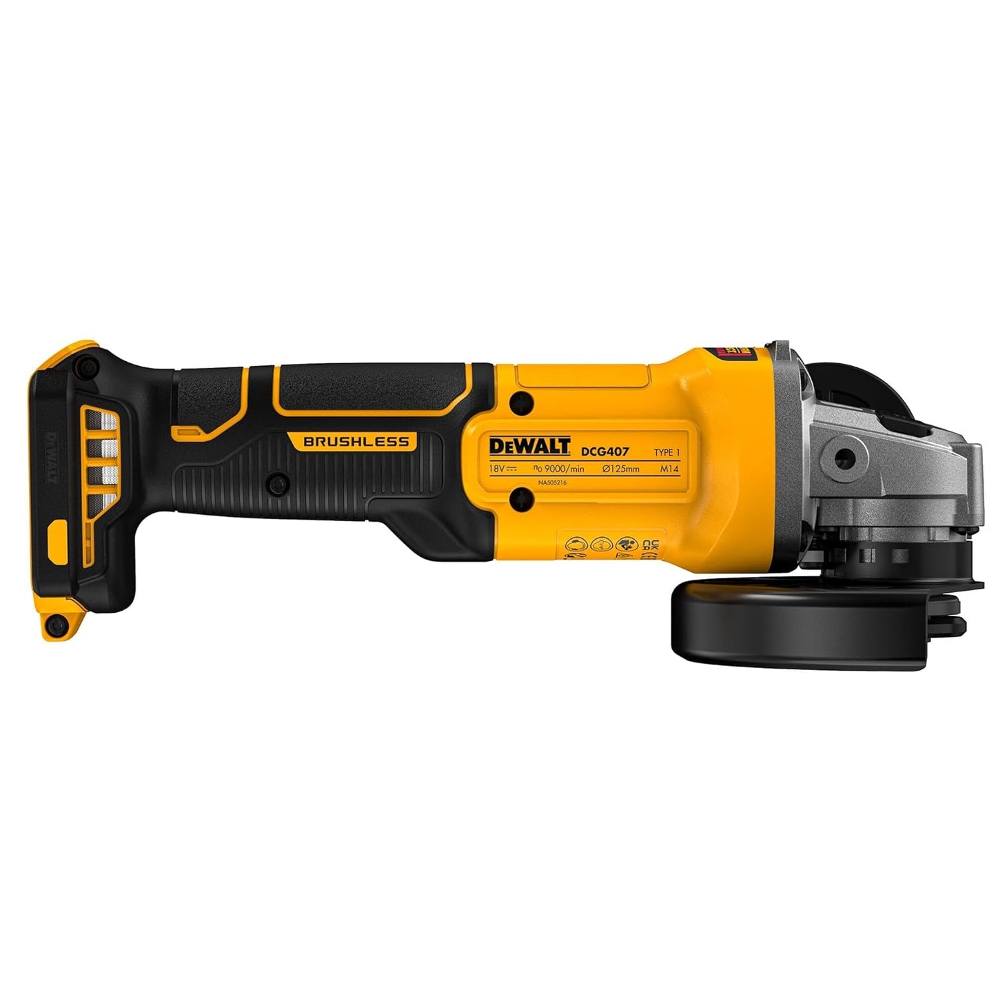 Mini-Amoladora sin escobillas XR 18V 125mm Dewalt DCG407N