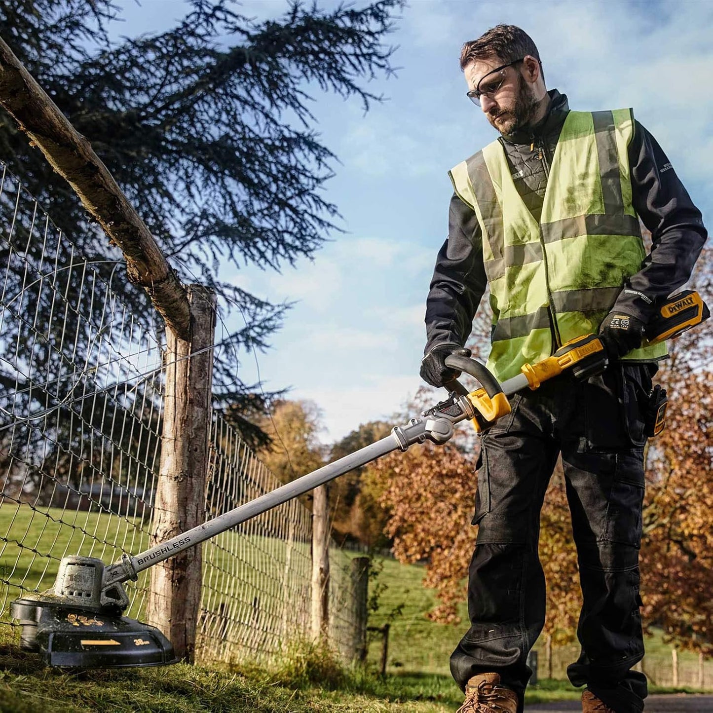 Combo set: DCMHT563 Hedge Trimmer + DCMST561 Edge Trimmer + 2 batteries 5ah 18V + Dewalt DCMST561HT Charger