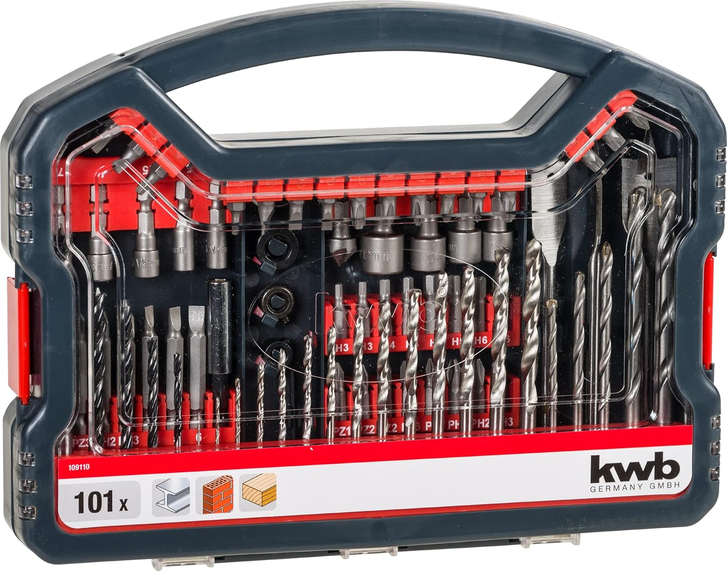 Set 101pcs de brocas y puntas KWB 49109110