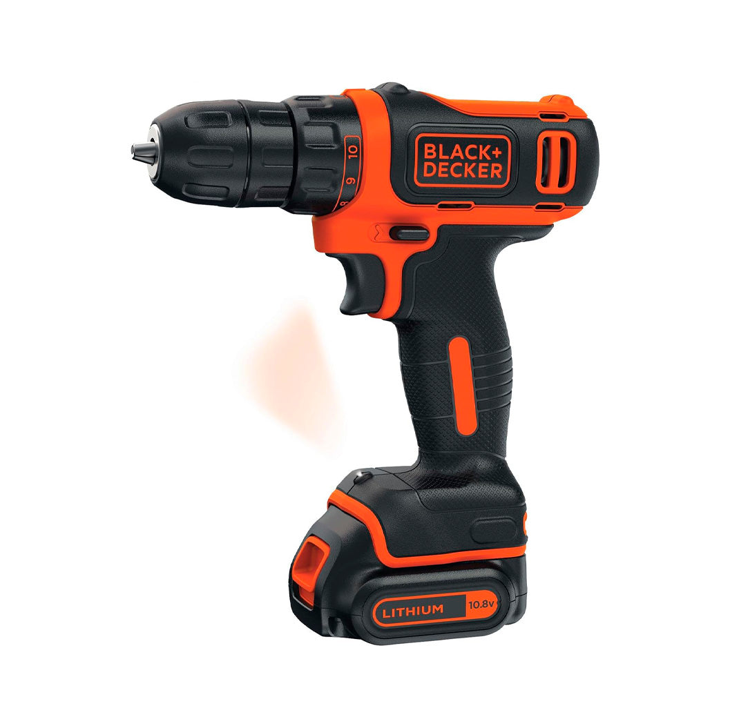 Taladro atornillador 10,8V 26Nm con batería Black+Decker BDCDD12