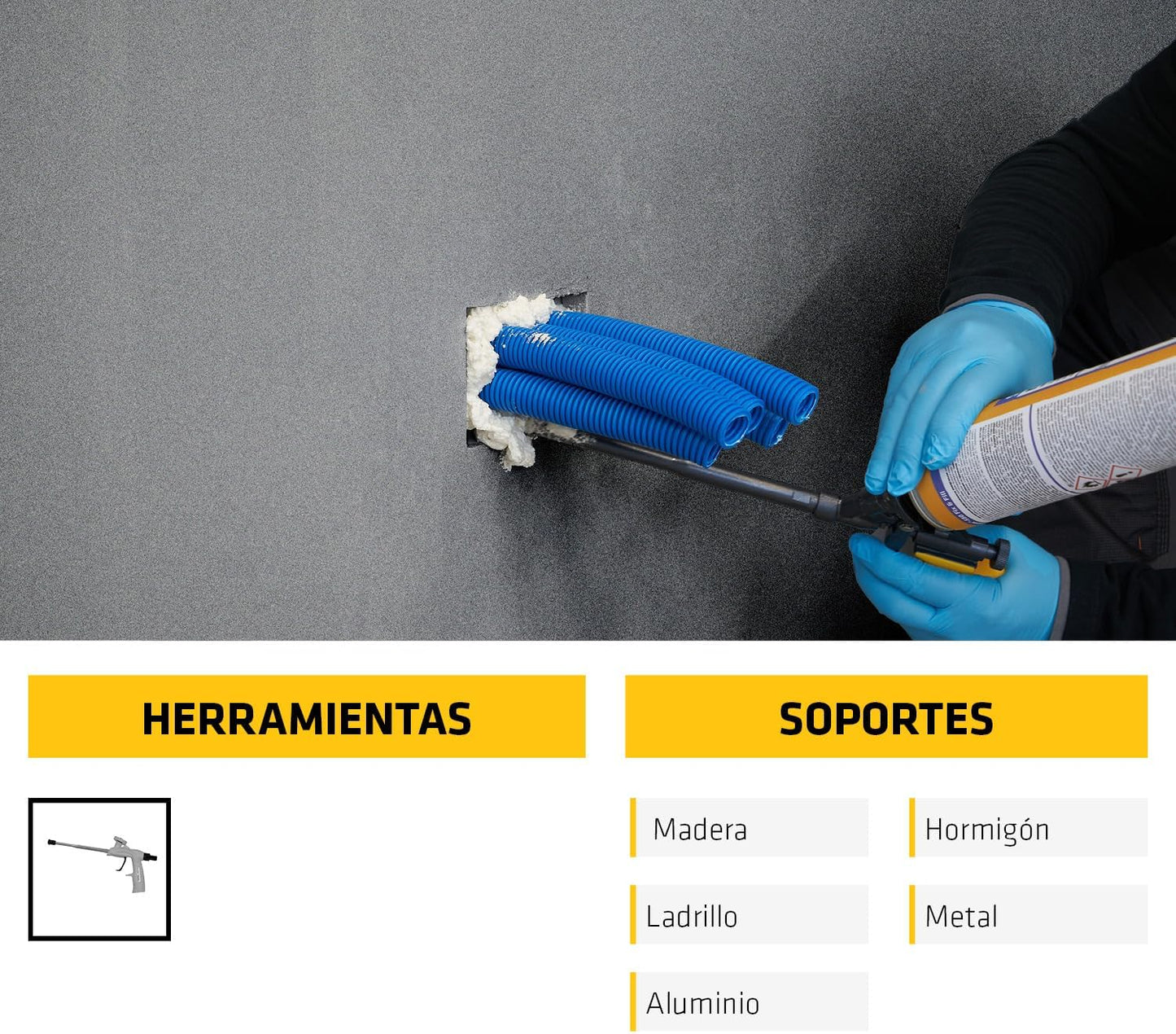 Self-expanding polyurethane foam 750ml Sika Boom-580