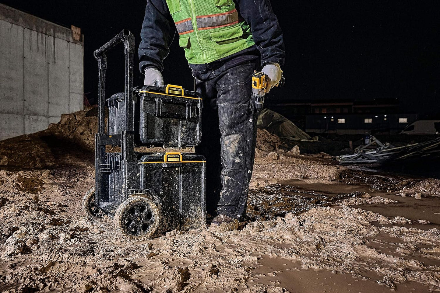 TOUGHSYSTEM DS450 Dewalt DWST83295-1 Tool Box with Handle and Wheels