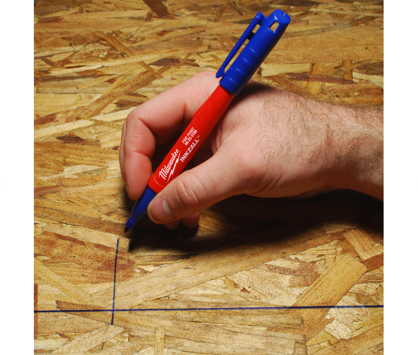 INKZALL Milwaukee Blue Fine Tip Marker