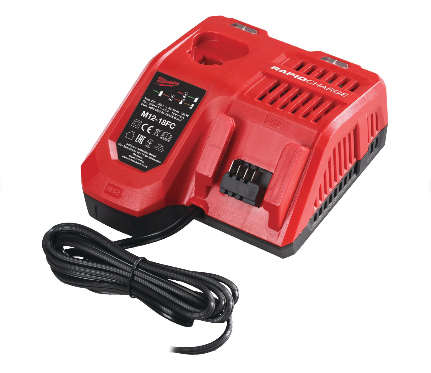 Powerpack M18 Hammer Drill + Impact Driver + 2 Batteries + Charger + Milwaukee M18 Case FPP2A3-502X