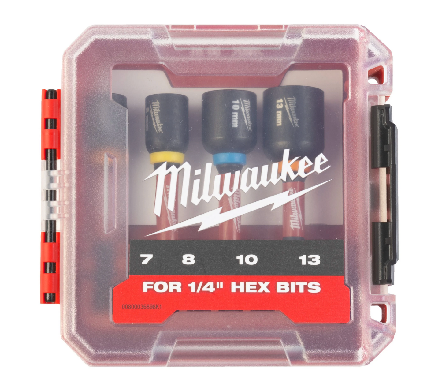 Estuche 4 vasos con eje hex.1/4 Impacto Duty Milwaukee
