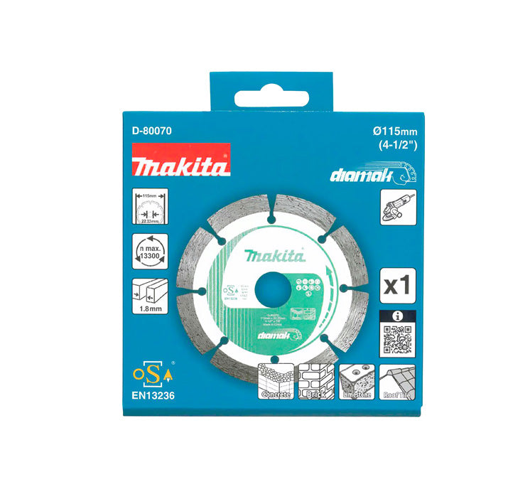 Disco de diamante Diamak 115mm Makita D-80070