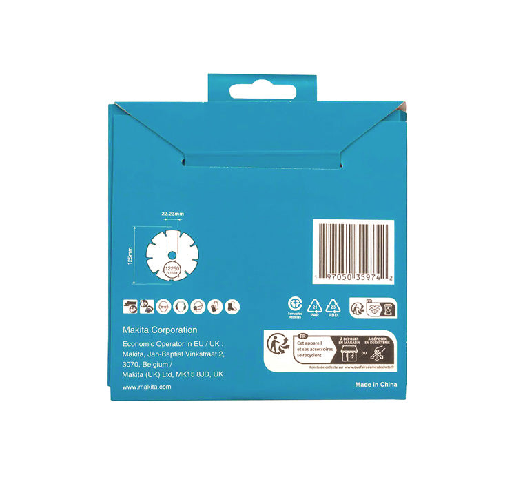 Diamak diamond blade 125mm Makita D-80086