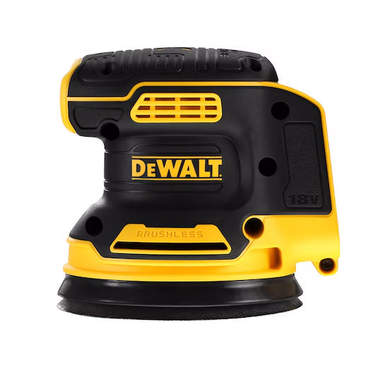 XR 18V ​​Ø125mm brushless Rotorbital sander with Dewalt DCW210NT case