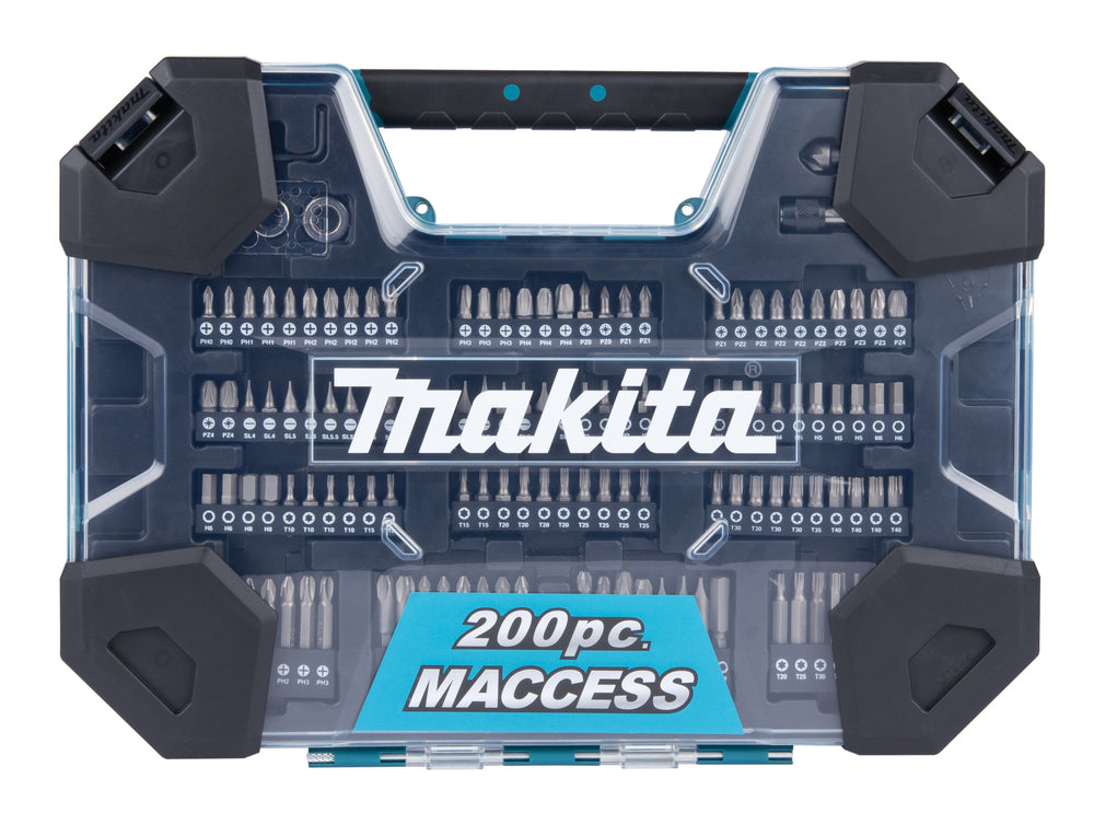 Makita Maccess Drill Bit and Screwdriver Bit Set (200 pcs) E-22610