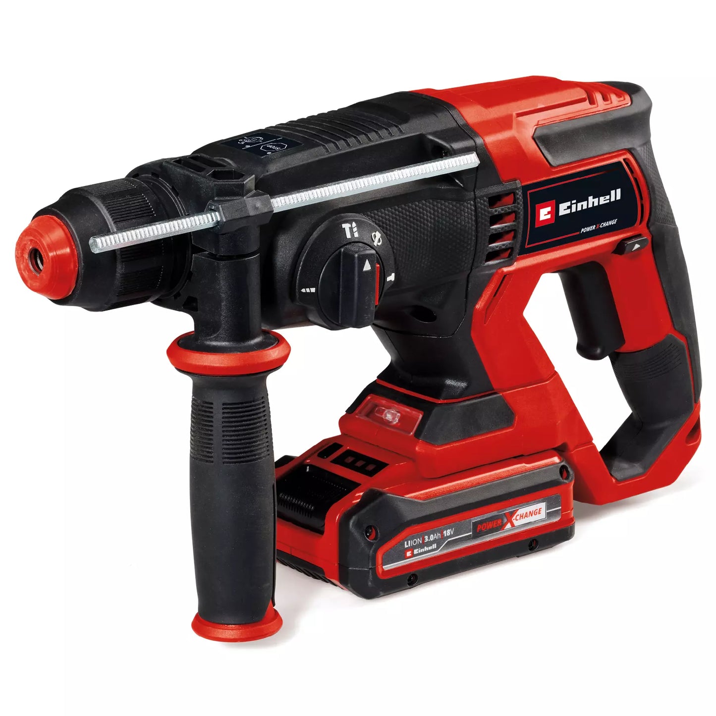 18V Drill + Hammer Drill + Grinder + 2 x 3.0Ah Batteries + Charger Set Einhell TE-TK 18/3 Li +2 (CD+AG+HD)