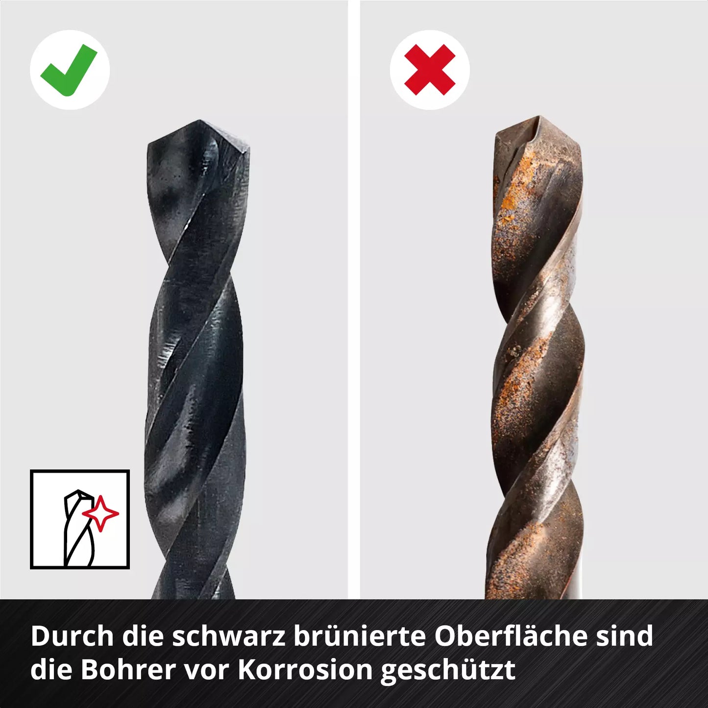 Set of 6 HSS-R LS drill bits Einhell 49423006