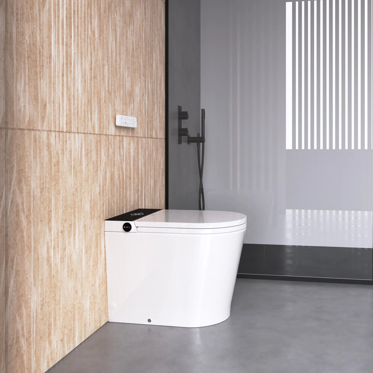 Mizubath Rada Floor Japanese Toilet with Smart Cleaning
