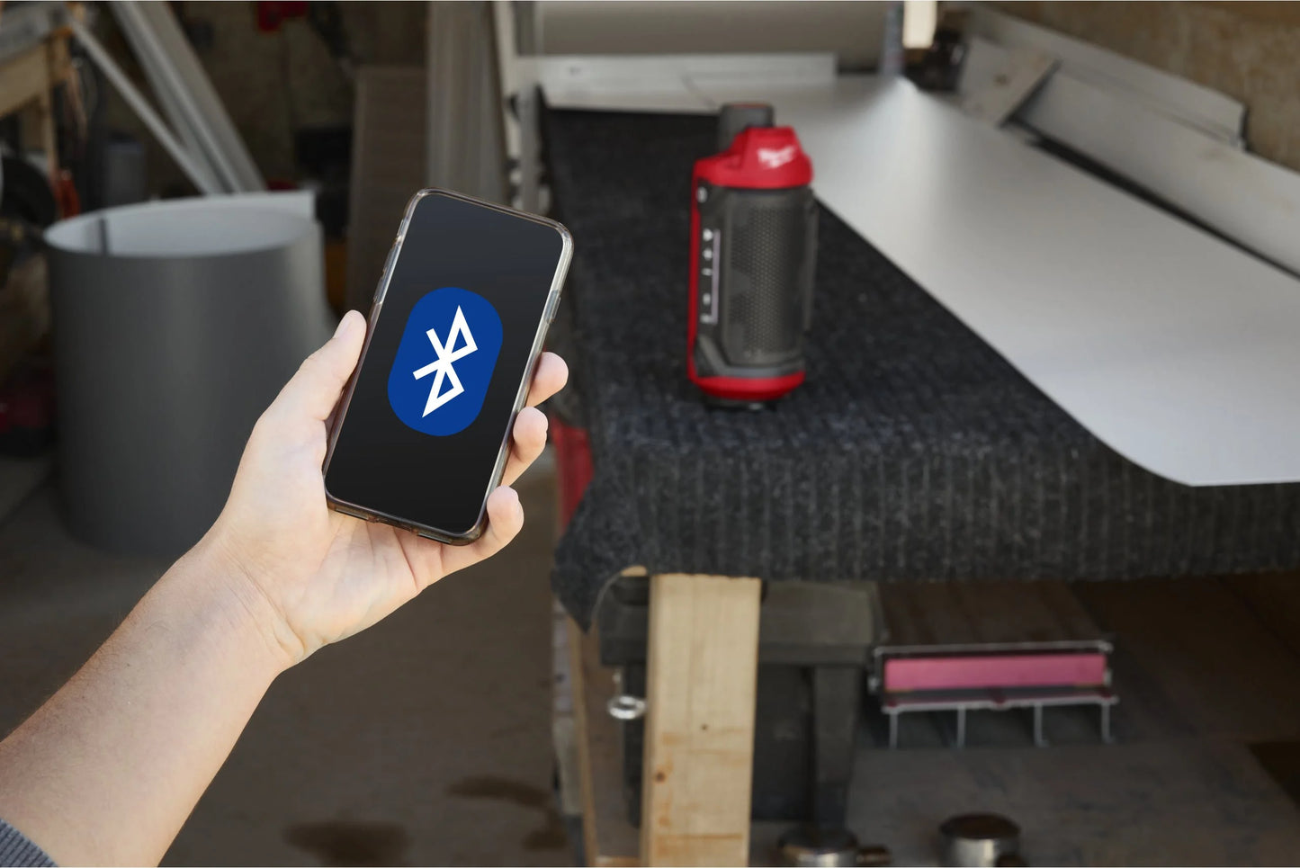 Altavoz M12 con Bluetooth compatible con Packout Milwaukee M12 SPEJSG2-0
