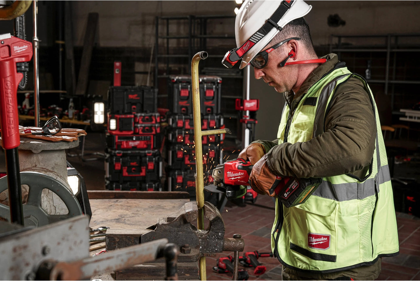 M18 125mm Fuel ONE-KEY Angle Grinder with Case Milwaukee M18 ONEFSAG125XB-0X