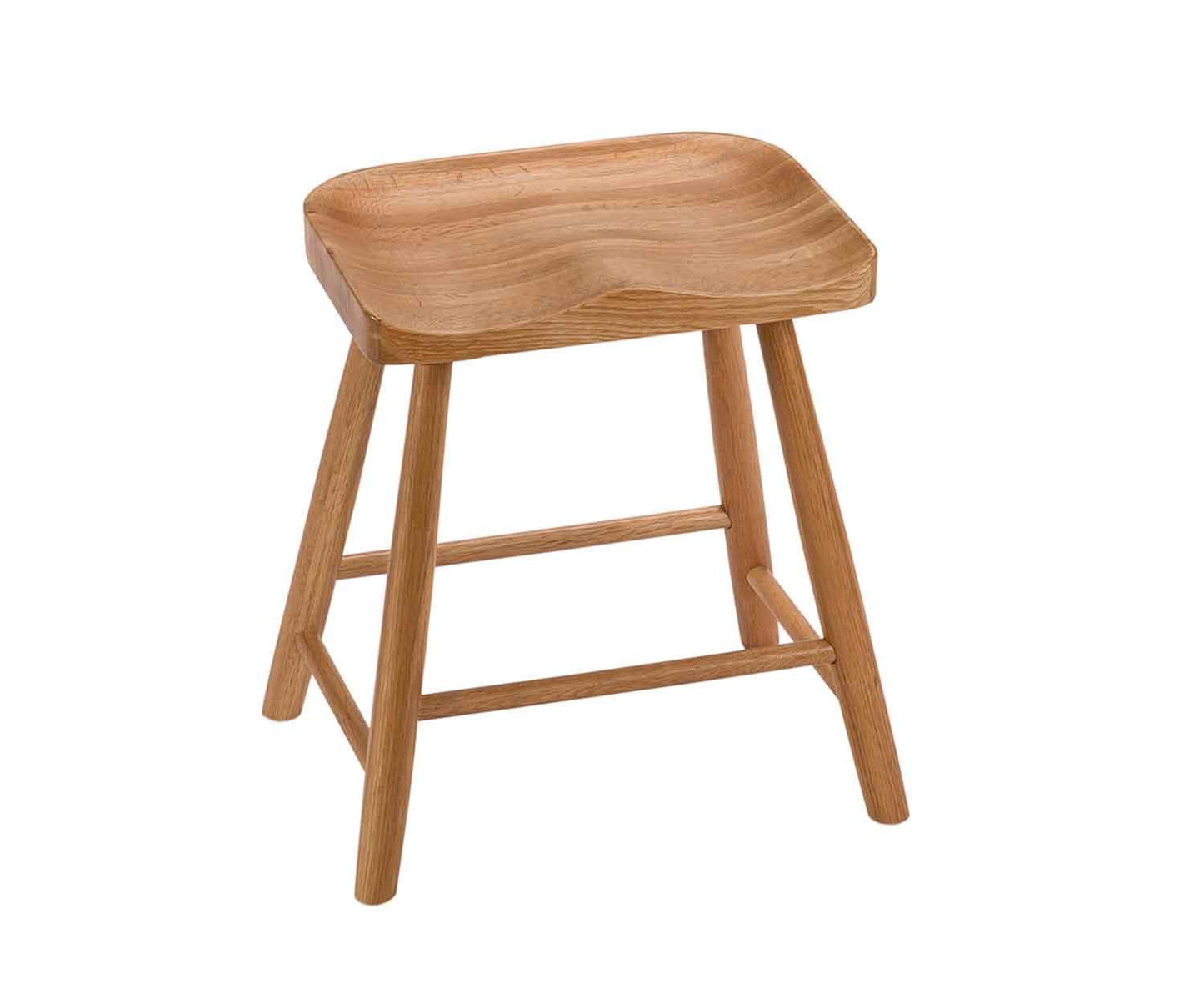 Andrea House oak wood stool