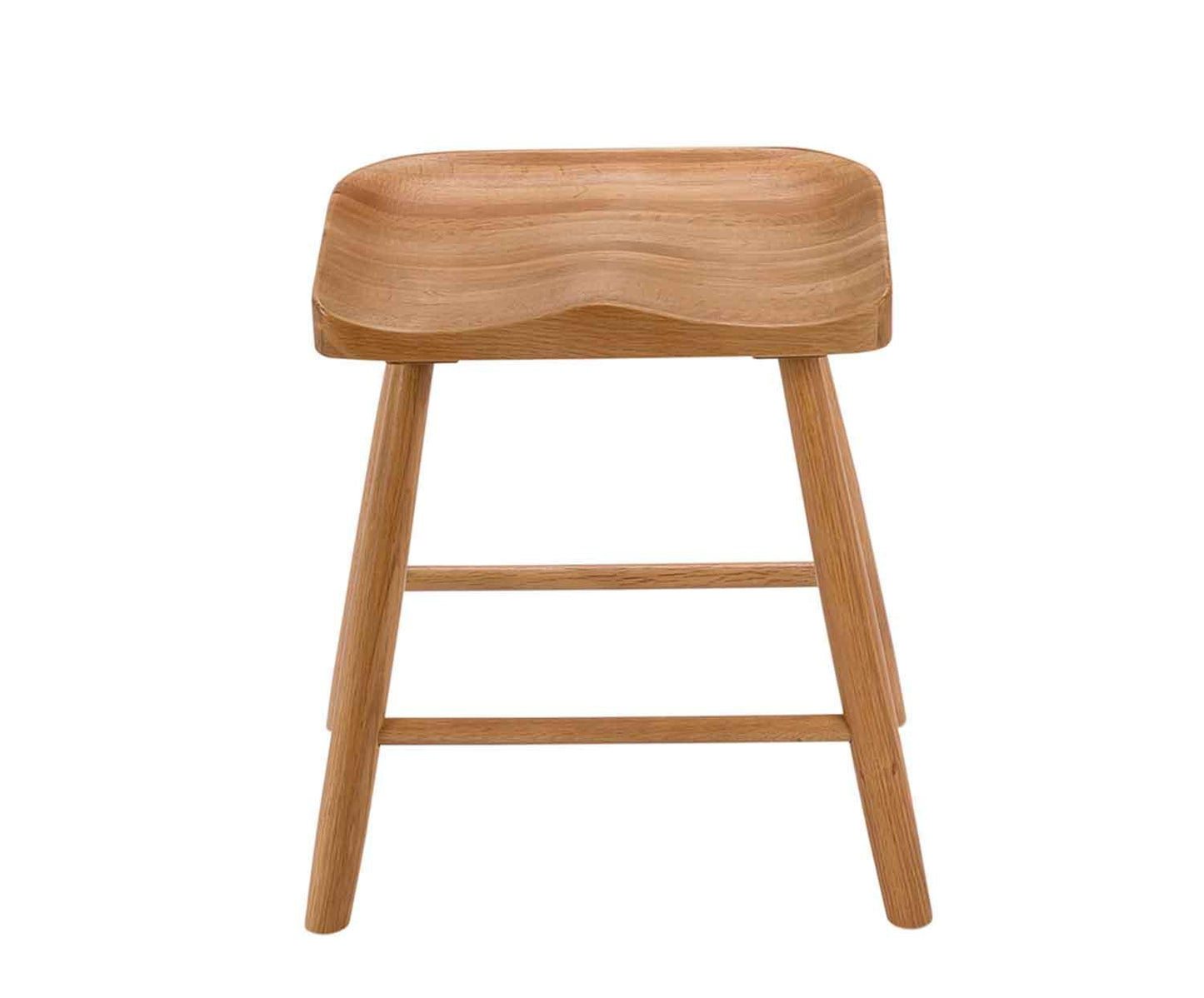 Andrea House oak wood stool