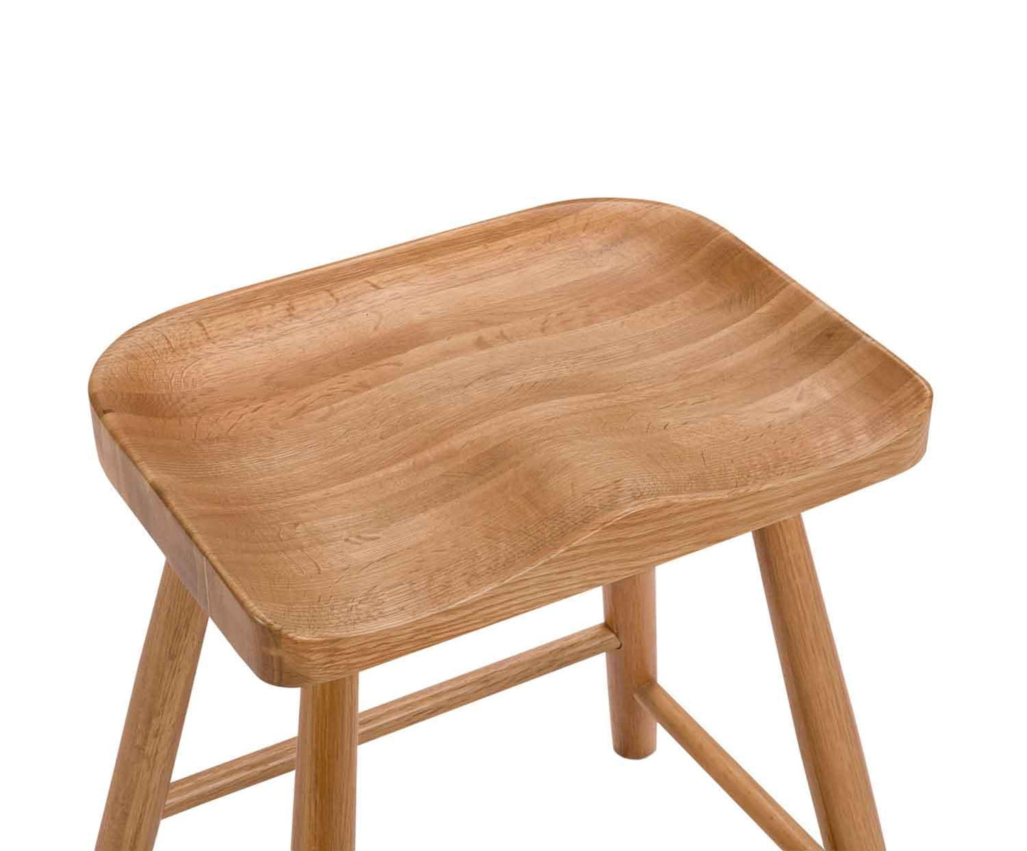 Andrea House oak wood stool