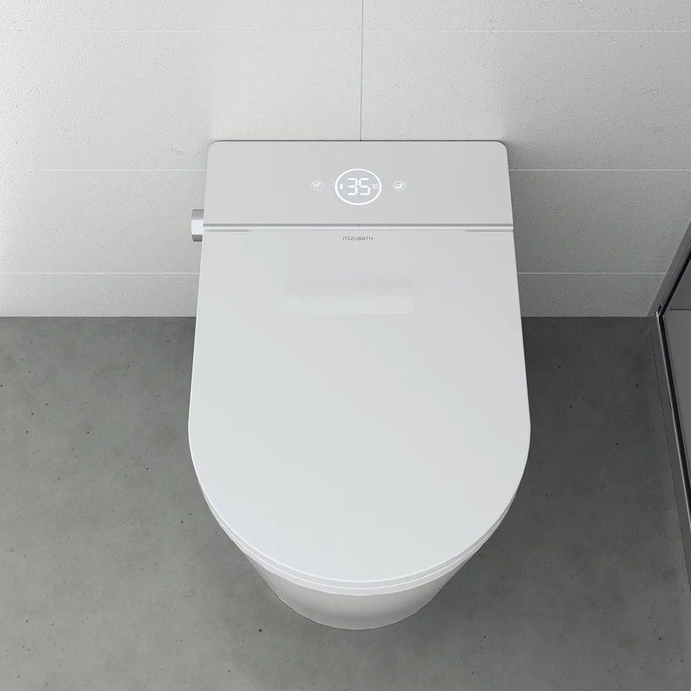 Inodoro Japonés con Smart Cleaning Mizubath Rada Suelo Blanco