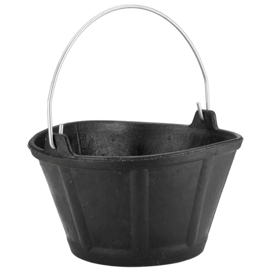 Bellota BKC10BM 10L Italian rubber bucket with metal handle