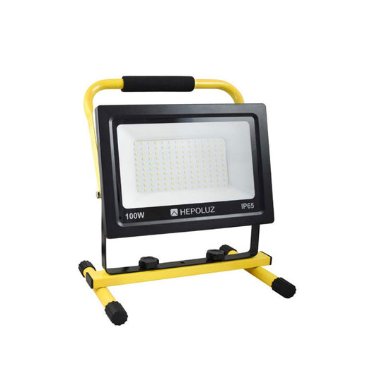 LED spotlight with stand 100W 6000K Hepoluz