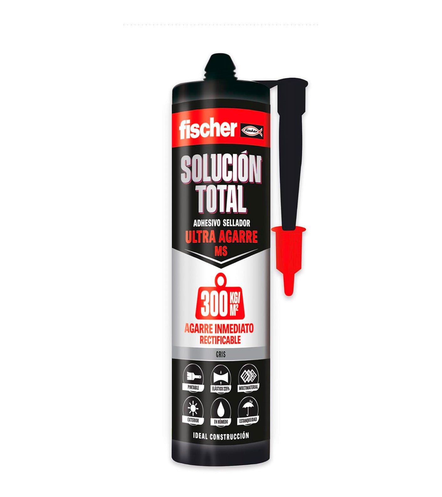 Cartucho Adhesivo Sellador Fischer Solucion Total Ulta Agarre MS 290ml