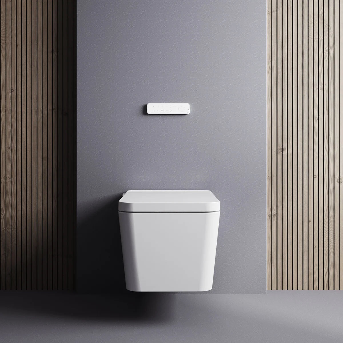 Inodoro Japonés con Smart Cleaning Mizubath Isla Suspendido Blanco