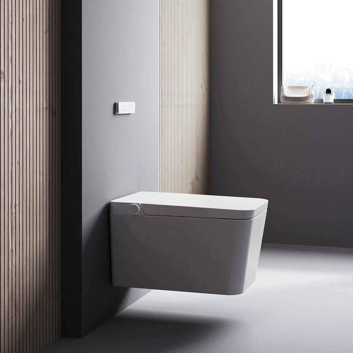 Inodoro Japonés con Smart Cleaning Mizubath Isla Suspendido Blanco