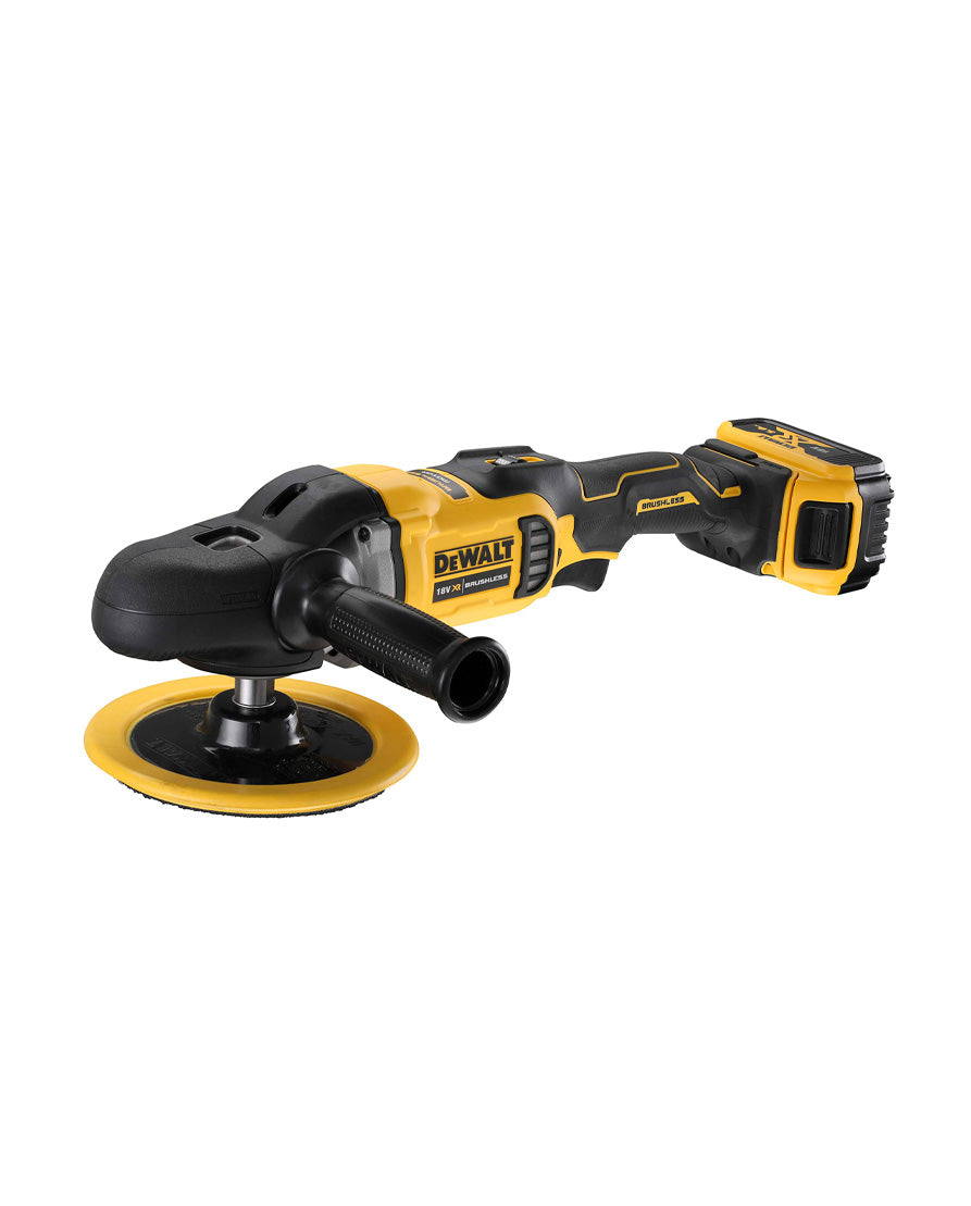 Pulidora 18V Max 180mm con 2 baterías 5Ah Dewalt DCM849P2