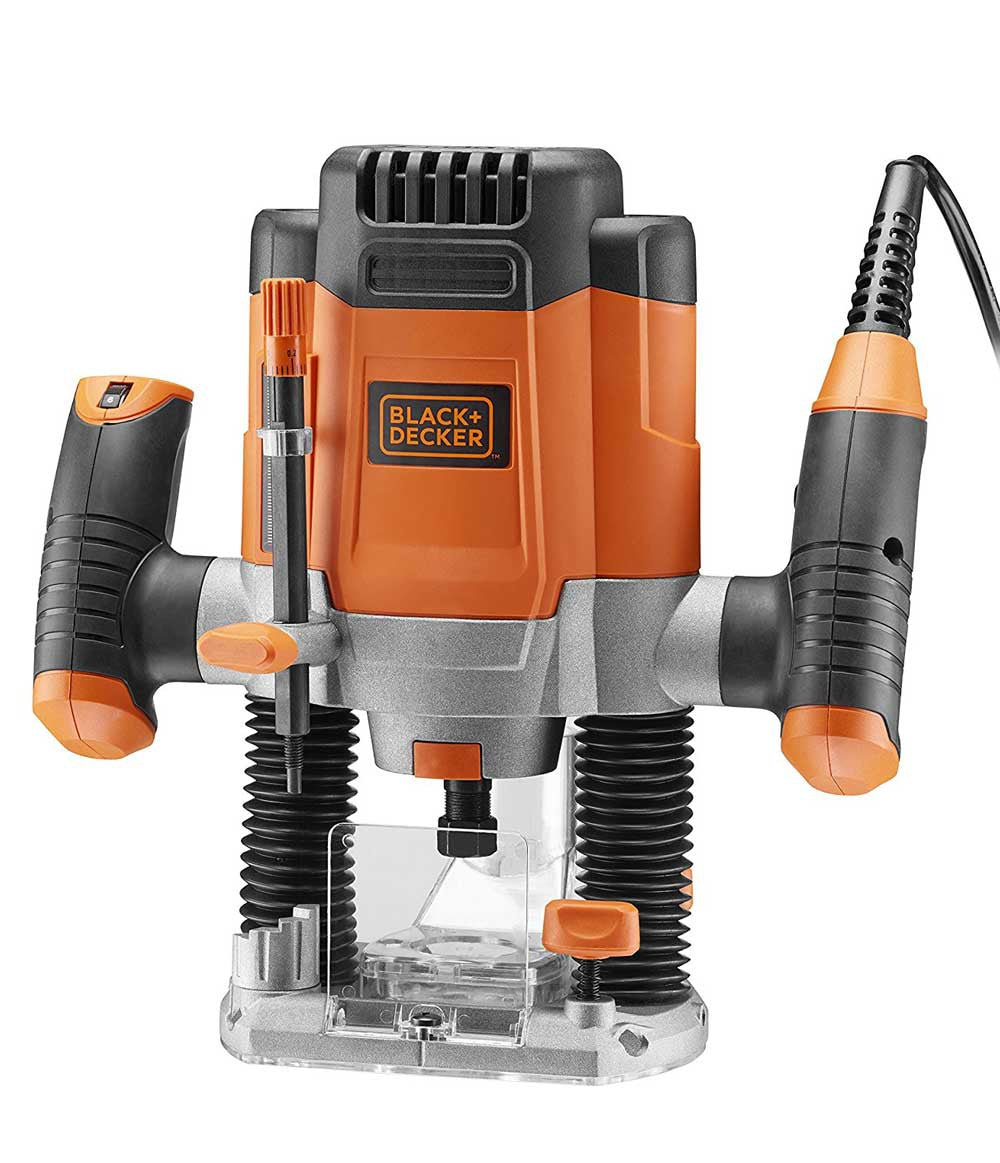 Fresadora Black&Decker KW1200EKA - 1.200w con 11 Accesorios y maletín