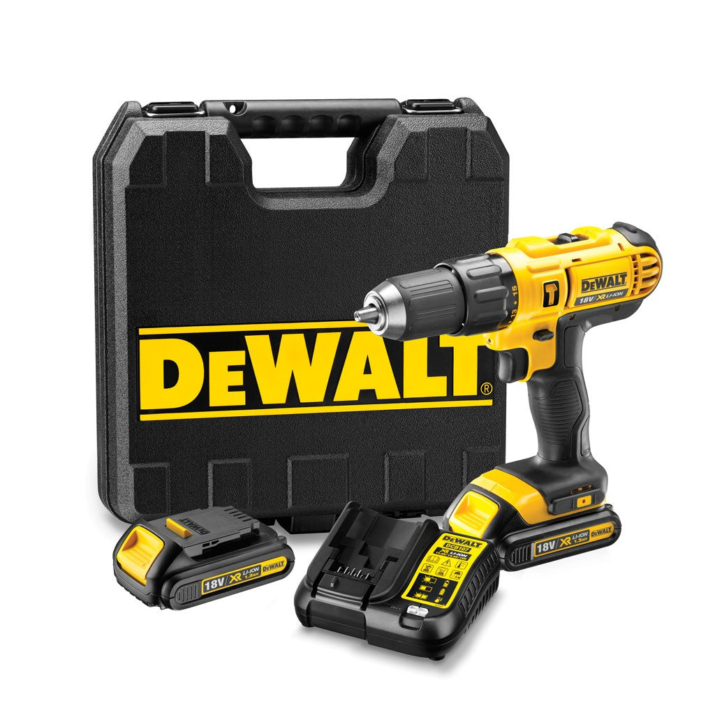 Taladro percutor Dewalt DCD776C2 – XR 18 V 2 bat. 1,3 Ah con maletín